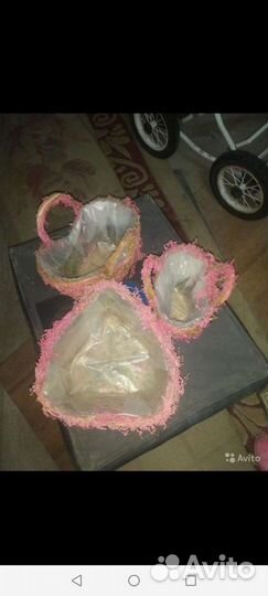 Плетеные корзинки декор