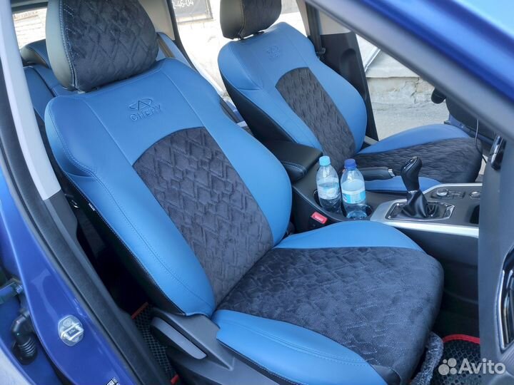 Авточехлы из экокожи Nissan Pathfinder 3 2013г