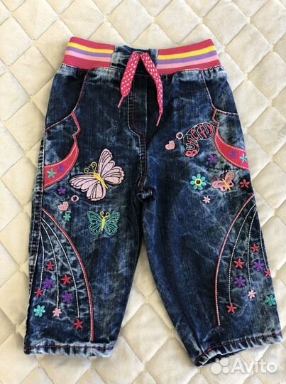 Бриджи джинсовые