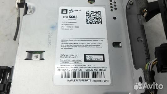 Магнитола opel zafira C (77Z18I401)