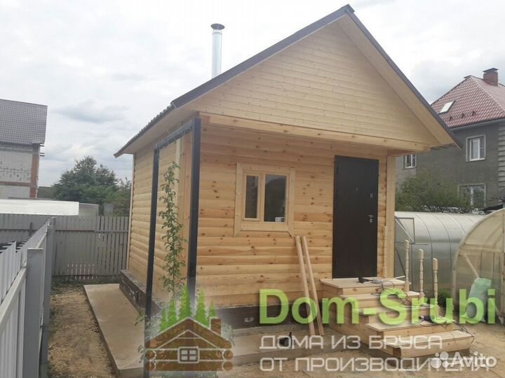 Заволжск. Хорошая надёжная Баня из бруса Б-2 (4х4)