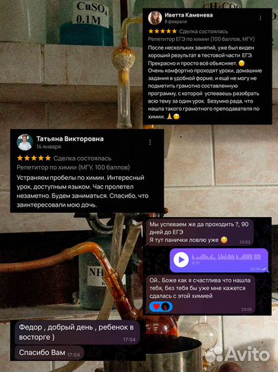 Репетитор по химии (МГУ, 100 баллов)