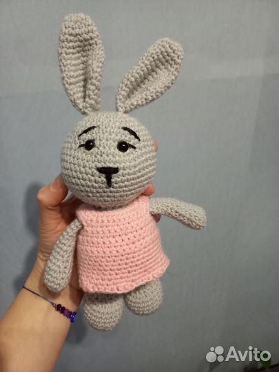 Мягкая игрушка заяц ручной работы