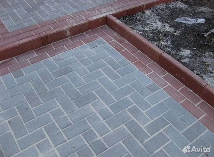 Тротуарная плитка Кирпичик