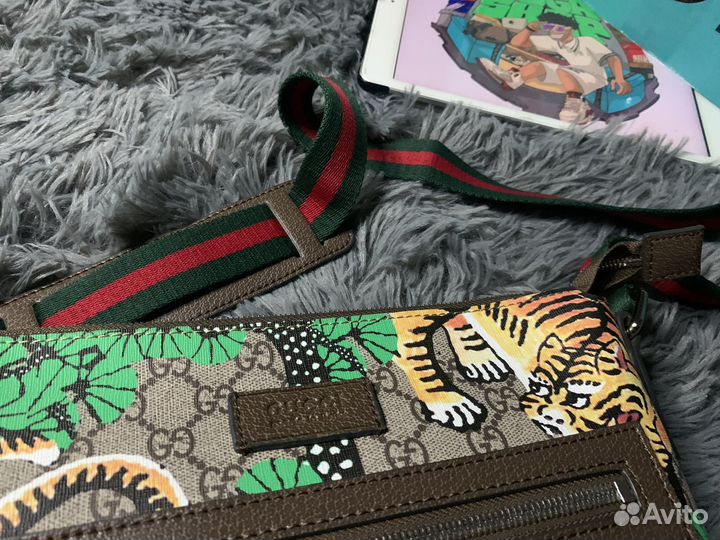 Сумка gucci tiger мужская