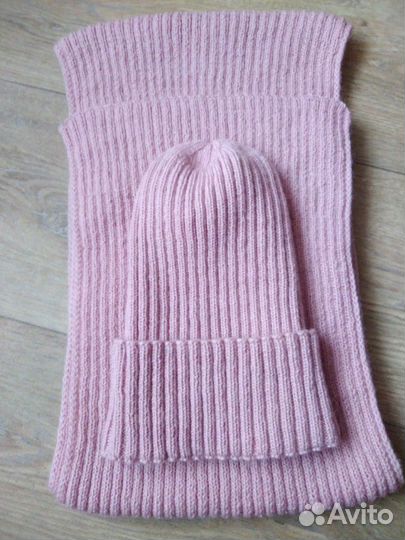 Комплект шапка и шарф на девочку