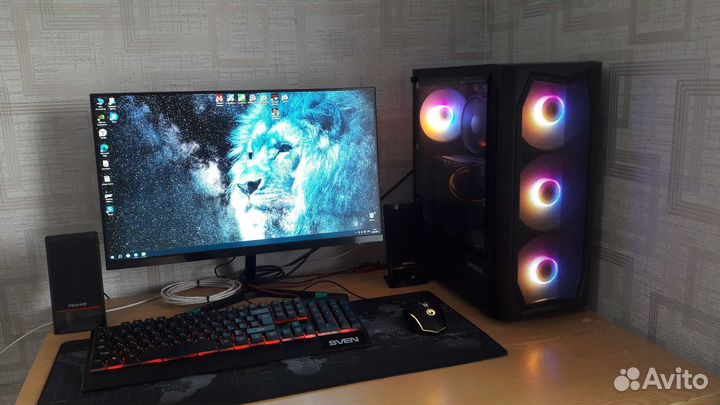 Игровой компьютер gtx1660/Intel/16g/512+256Gb/RGB