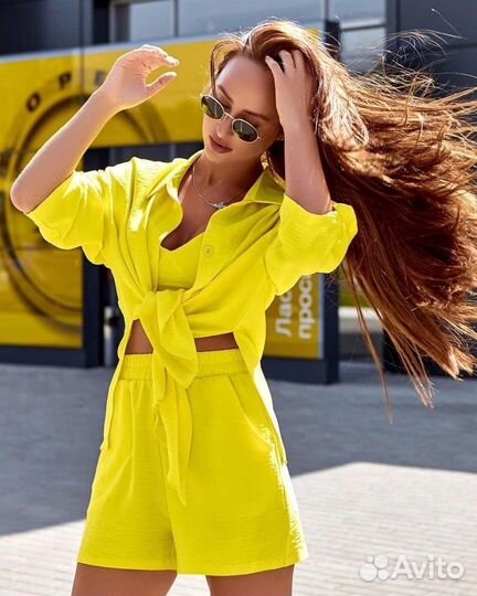 Костюм шорты и рубашка