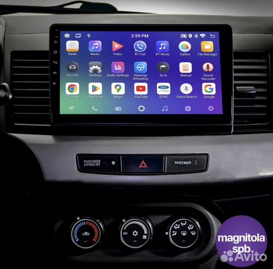 Авто магнитола mitsubishi lancer