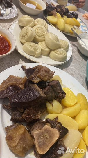 Сушенные мясо и колбаса