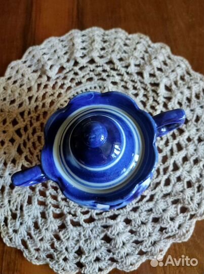 Сахарница гжель СССР