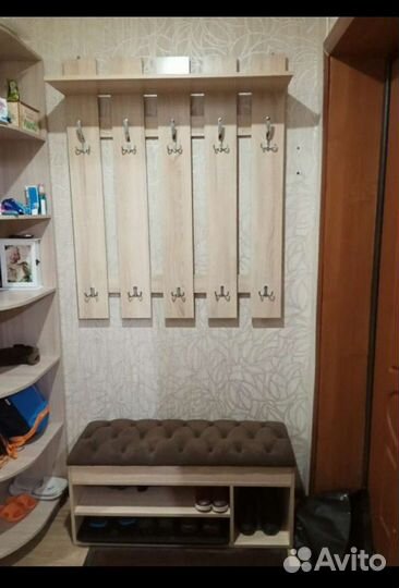 Вешалка, обувница, прихожая, каретная стяжка