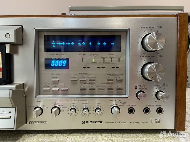 Pioneer stereo cassette tape deck CT-F1250