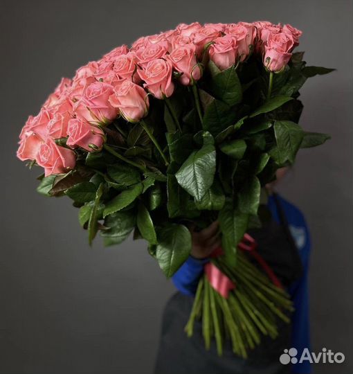 Букет роз 101шт пышный букет