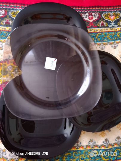 Темные,большие тарелки