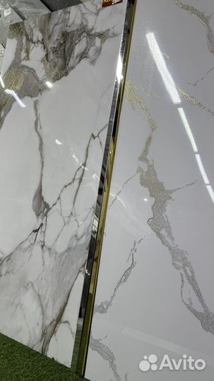 Керамогранит 60х120 с прожилками золота