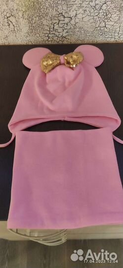 Комплект шапка и снуд р.50-54