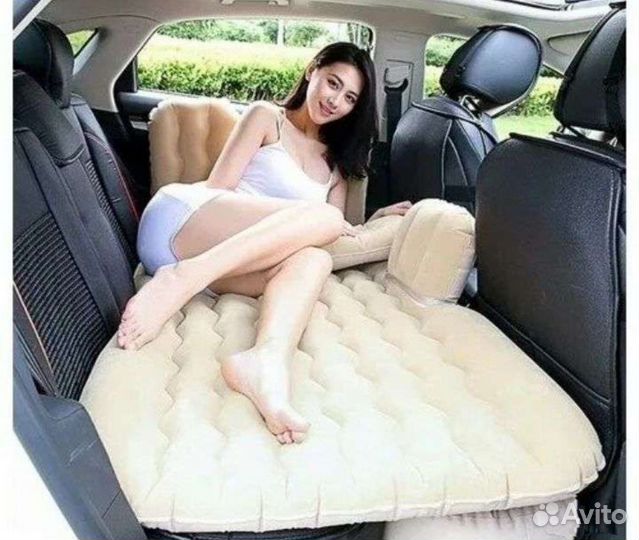 Матрас надувной кровать в машину со спинкой +насос
