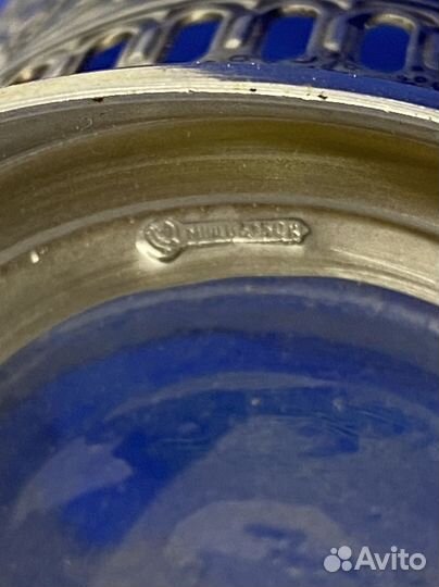 Подстаканник мельхиоровый Космос