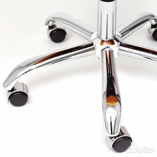 Стул компьютерный Zero флок, молочный, 4