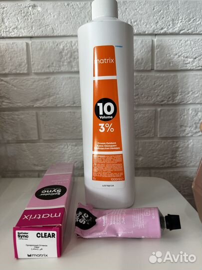 Matrix крем-оксидант 3 и безаммиачный тонер