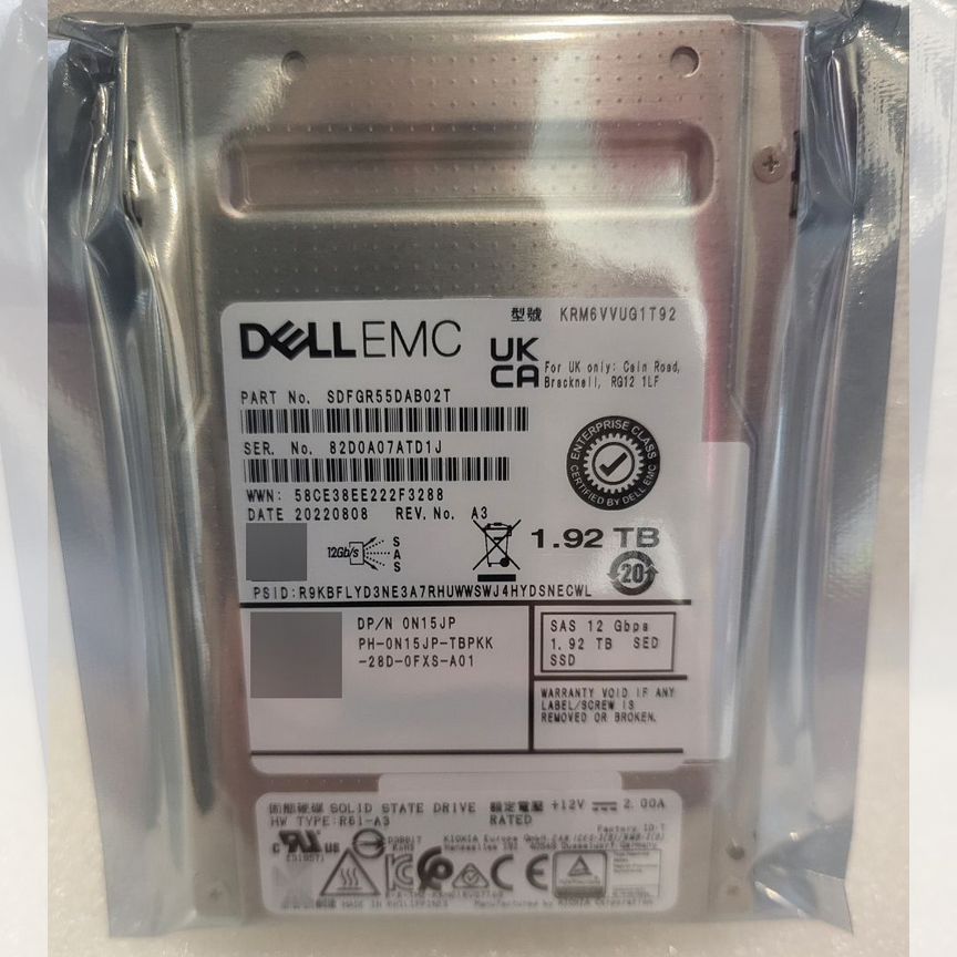 [0N15JP] Toshiba Krm6vvug1t92 1.92tb Sas 0n15jp