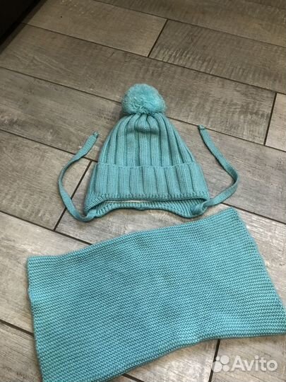 Комплект шапка и снуд