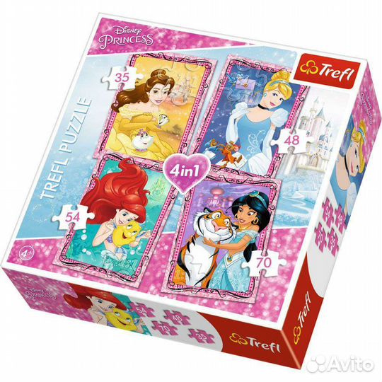 Пазлы trefl детские 100 - 160 элементов