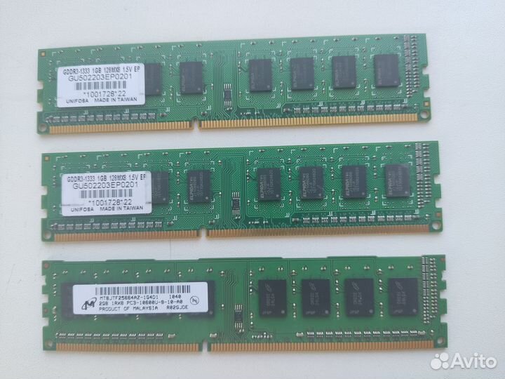 DDR3 1 и 2 Gb Samsung, DDR3L 2GB