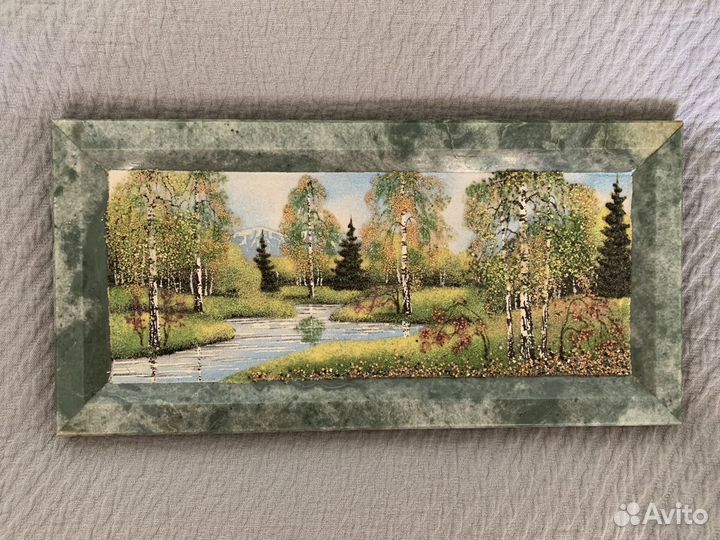 Панно/Картина из камня.Ранняя осень