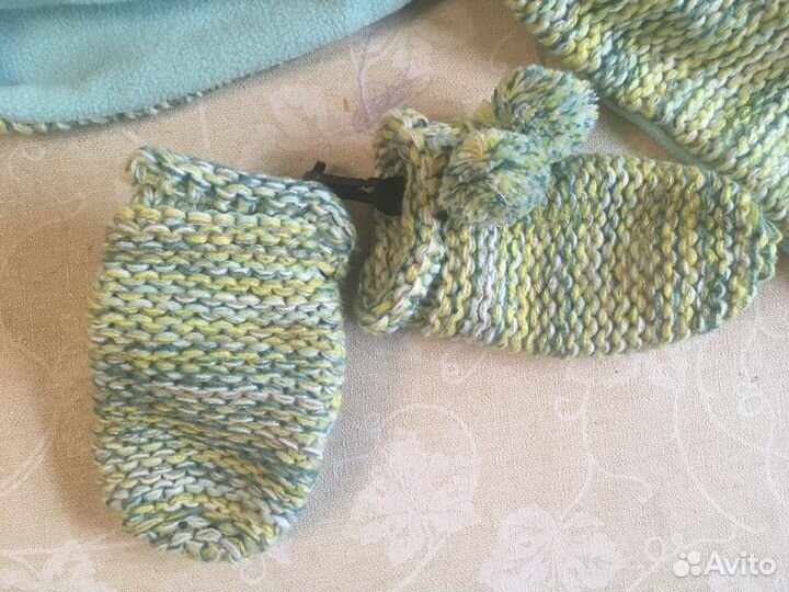 Шапка, шарф, варежки (12 мес)