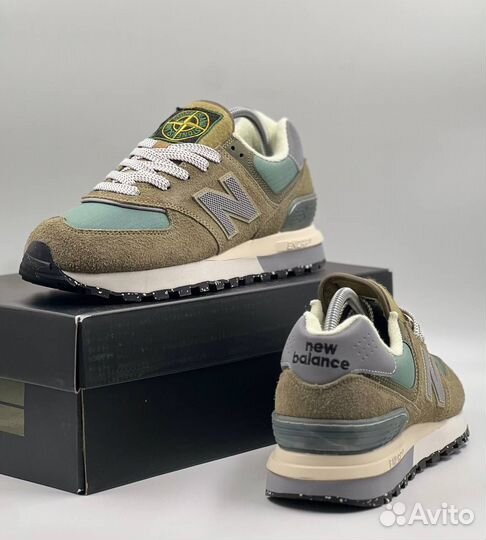 Кроссовки new balance 574 stone island