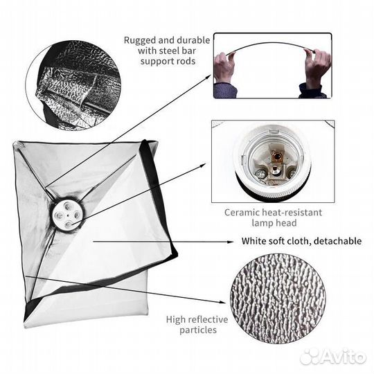 Софтбокс свет для фото видео