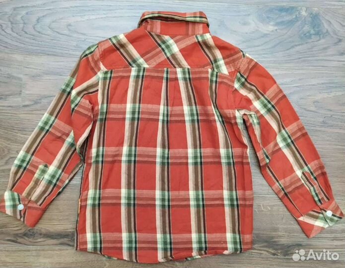 H&M. 122 Рубашка фланелевая в клетку