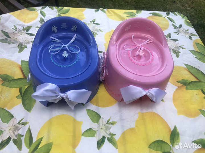 Горшок новый детский для двойняшек близнецов