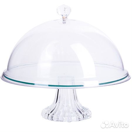 28672 Блюдо с крышкой стекло 26х26см LR (х8)