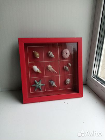 Декоративное панно с настоящими ракушками