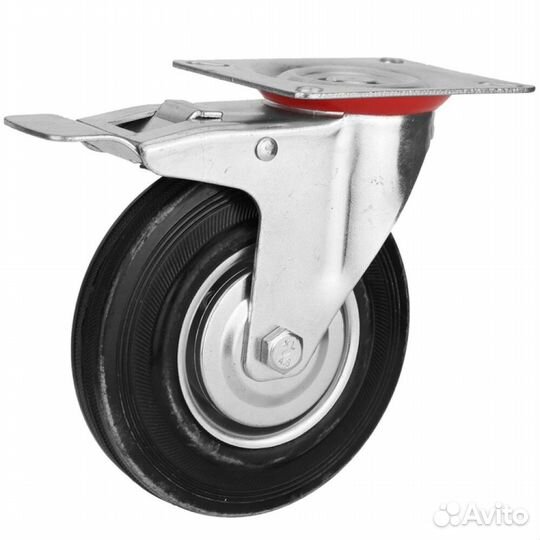 Колесо поворотное 200 мм с тормозом