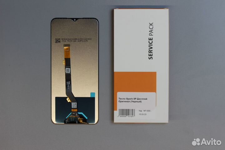 Tecno Spark 8P Дисплей Оригинал (Черный)