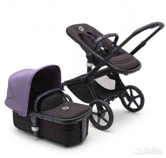 Коляска Bugaboo fox 5 черное шасси Astro Purple