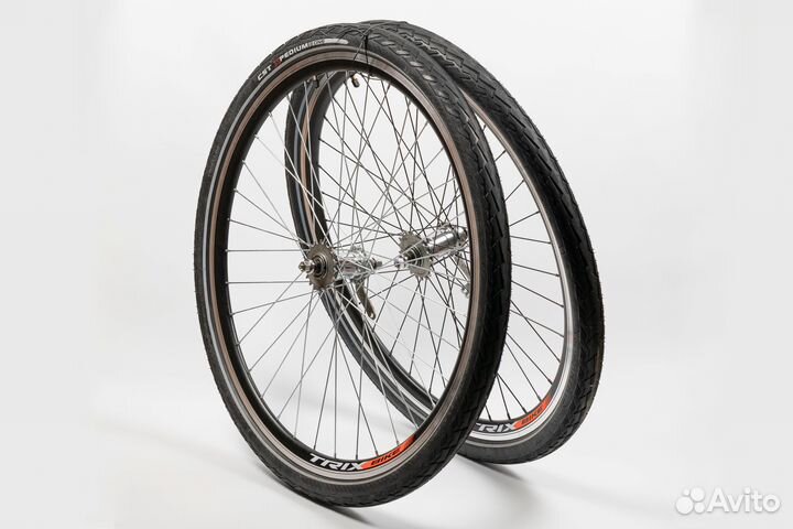 Колёса для дорожного 1 ск, ножной тормоз, 28х1.75