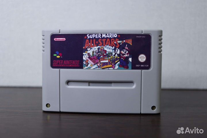 Super Mario All-Stars Картридж snes