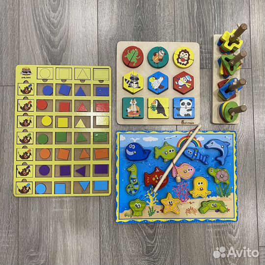 Развивающие деревянные игрушки