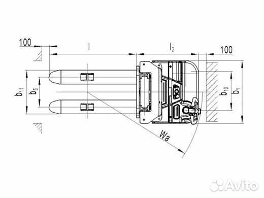 Электрический штабелер PS16L noblelift