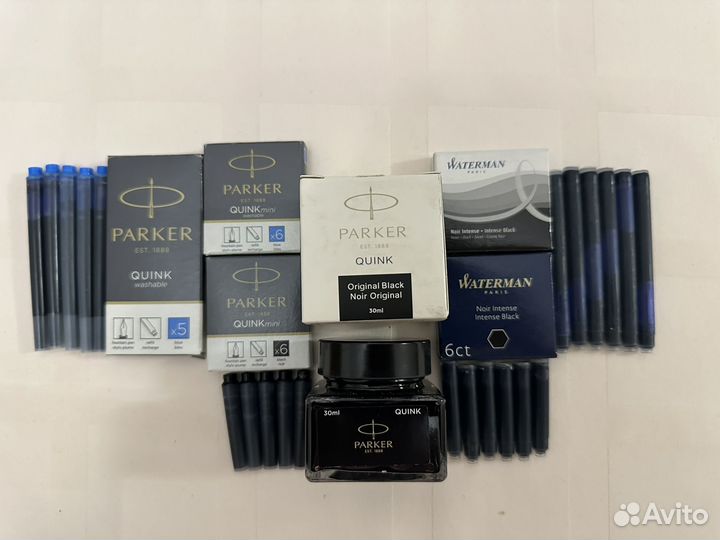 Картриджи и флакон Parker / Waterman