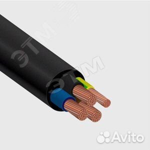 Кабель медный четырех жильный. кг: 3x10,1x6