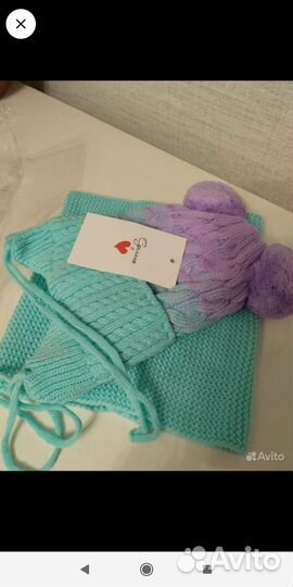 Комплект шапка и шарф