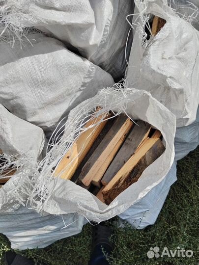 Дрова в мешках