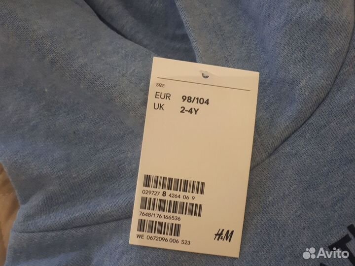 Толстовка детская H&M р.98-104