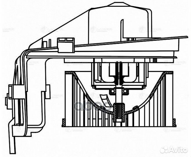 Вентилятор отопителя салона VW golf/polo 91- LF